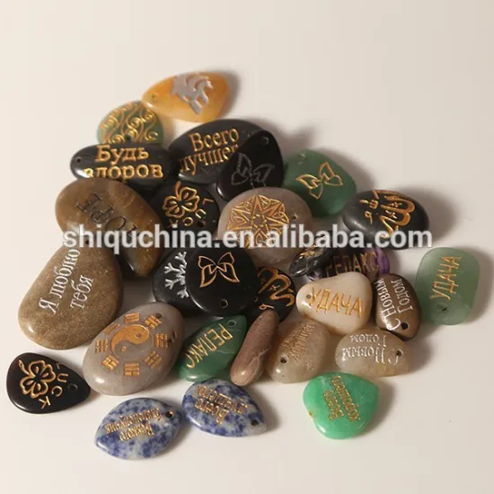 2015 new natural pebble chakra stones
