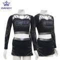 Custom gunmetal crop top uzmundrināt uniformu