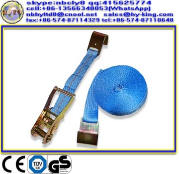 1" 25mm 1.5T blue tie down strap , truck strap , ratchet belt suppliers