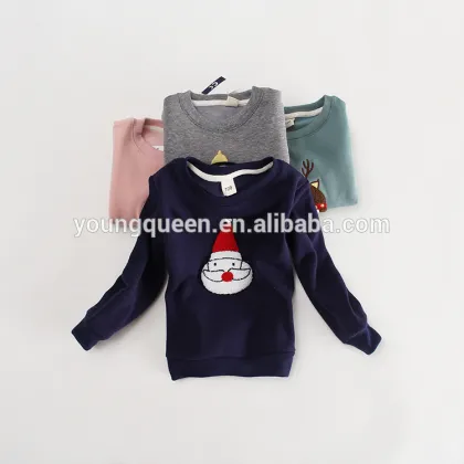 NZ62 Korean kid all-match long sleeved sweater cartoon new small christmas sweater