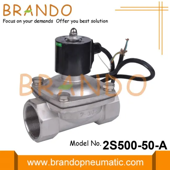 2 Inch Waterproof IP68 Stainless Steel Solenoid Valve