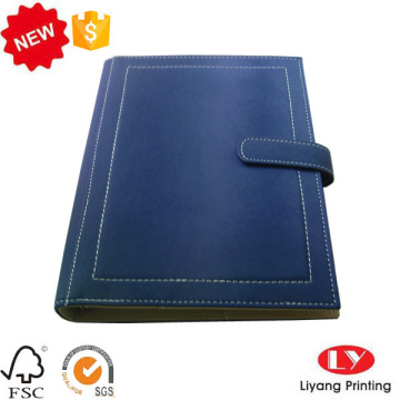 Leather Cover Office Notebook With Magnet