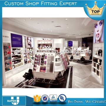 shopping mall lighting cosmetic display cabinet and showcase