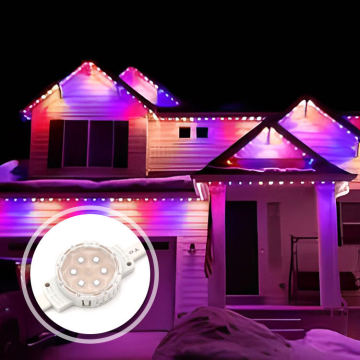24 V 1,5W RGB 6LEDS UCS DMX512 IP68 Weihnachtsgebäudedekorationsleuchten