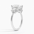 18K အဖြူရောင်ရွှေမင်းသမီး Lab Diamond လက်စွပ်