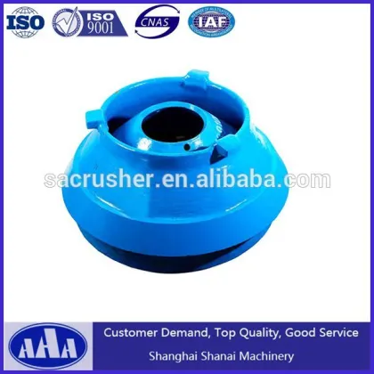 Terex Finlay rock cone crusher spare parts high manganese steel cone crusher casting mantle and concave bowl liner