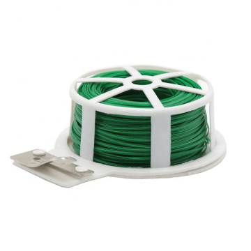 30m Multi Purpose Green PVC Plastic Coated Garden Tying Wire 1mm