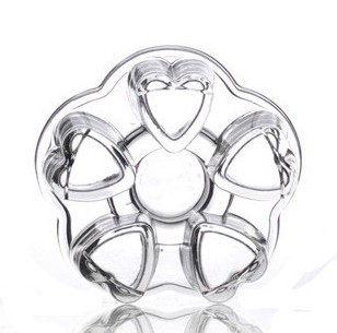 Top quality Elegant Heart Shape GlassTea Warmer