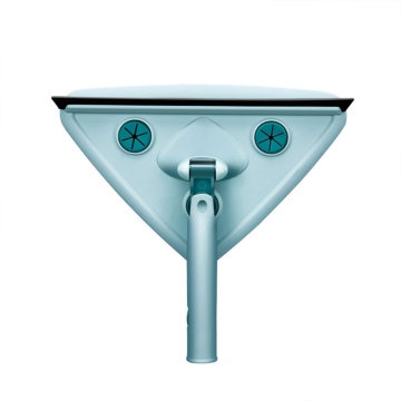 Long Handle Clean Mop Triangle Pad Brush for Kitchen and Bathroom Tile, Wall, Glass, and Window Cleaning