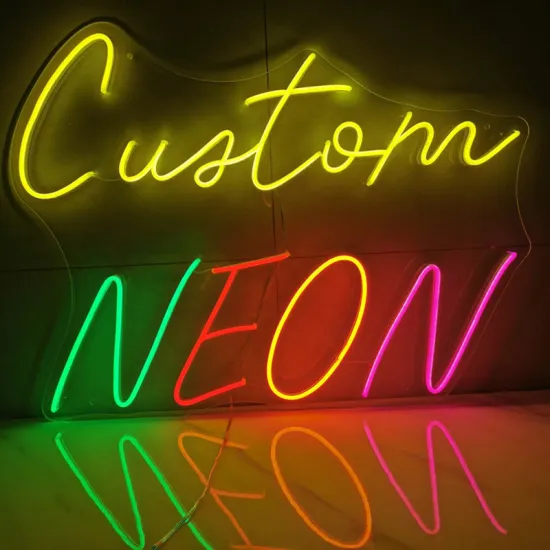Popular Customized Acrylic Neon LED Signs for Christmas Decoration