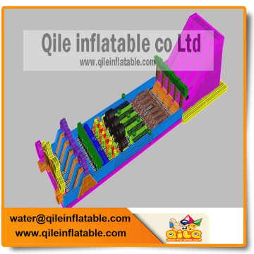 hot selling customized size outdoor amusement inflatable obstacle course game on promotion