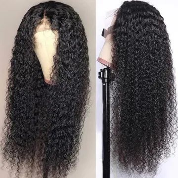 Brazilian Kinky Curly Lace Front Human Hair Wigs for Black Women Transparent 13x4 Lace Frontal Wig Brazilian Hair Closure Wig