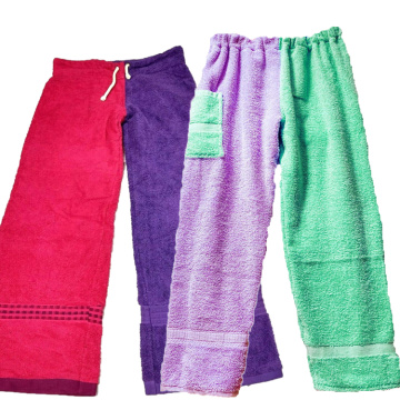 กางเกงว่ายน้ำเทอร์รี่ผ้าเช็ดตัวสำหรับผู้ใหญ่และเด็ก