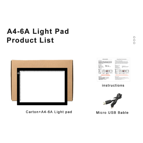 Tablette de la boîte à lumière LED