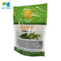 Clear laminated material green tea sachet bags