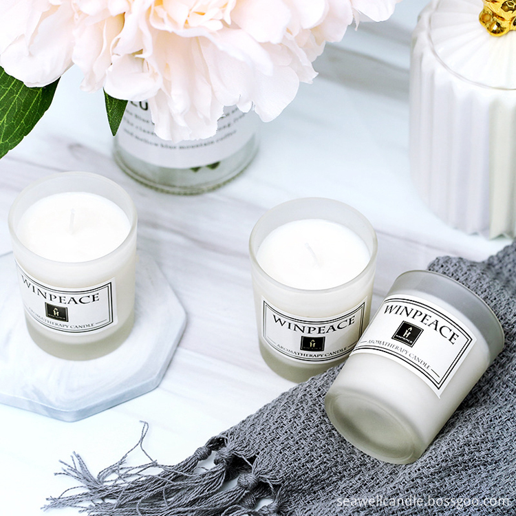 White Matte Soy Candles