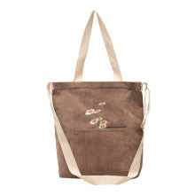 Shoulder Bag Tote Shopping Embroidery Female Handbag