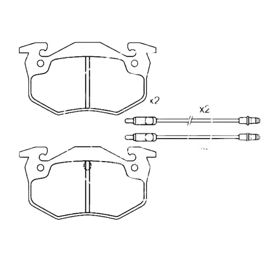 SDCX Brake Pad D1220-8341 for Citroen BX, Alpine A310, V6 - Latin America