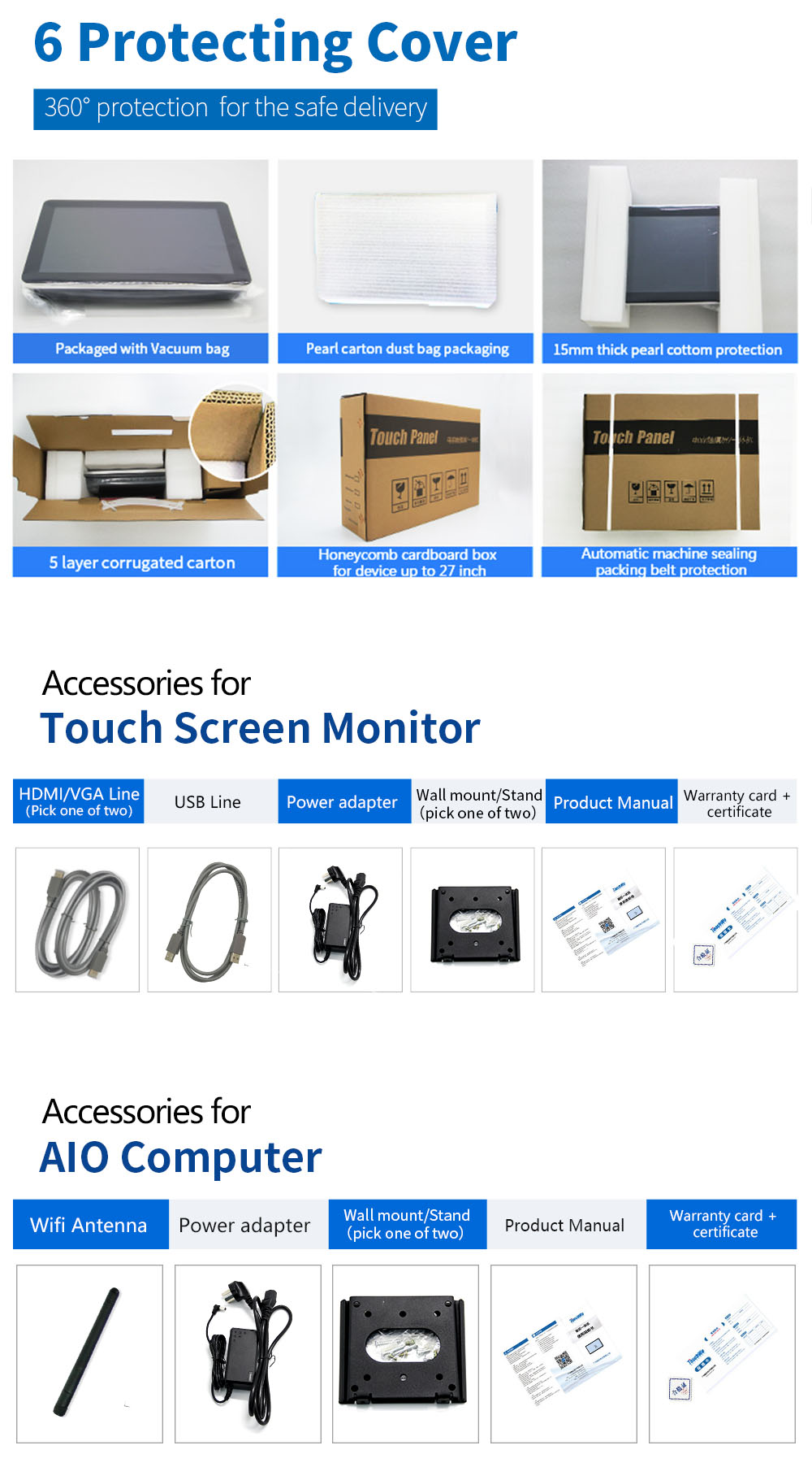 8 to 23.8 inch touch pc