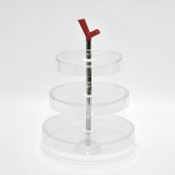 3-tier round shape small size of sweet dessert plate