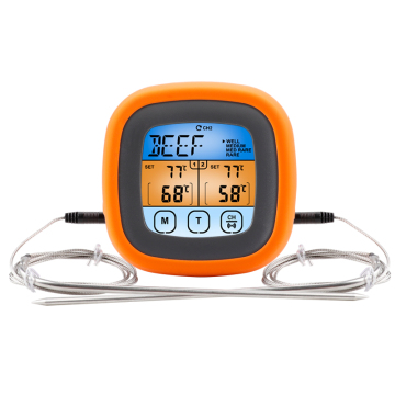 Portable Electric Hot Plate with Meat Probe and Kitchen Thermometer for BBQ Cooking