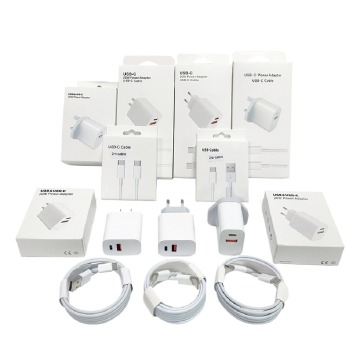 ZF थोक 20W PD फास्ट चार्जिंग एडाप्टर और iPhone के लिए USB टाइप-सी केबल