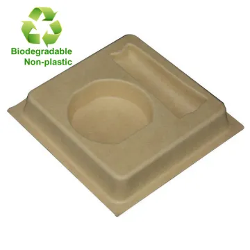 Molded Fiber Packaging Sugarcane Packaging Inserts