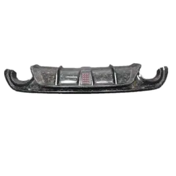 Carbon Fiber Rear Diffuser Bumper Lip with Light for Infiniti Q50 2014-2017