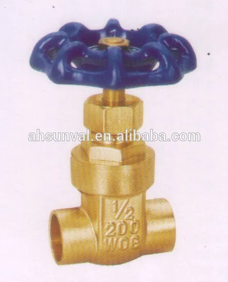 Brass gate valve