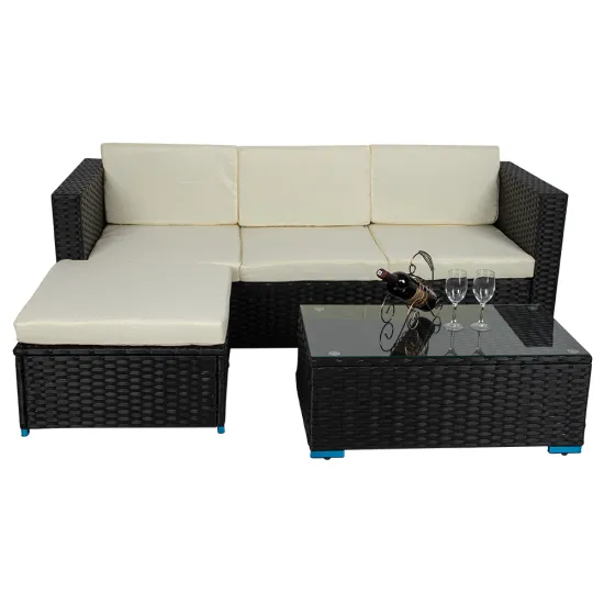 Durable All Weather Cheap Rattan Outdoor Garden Sofa Set