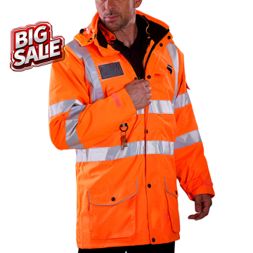 711best Safety Reflective Jacket 7-in-1 High Visibility Jacket