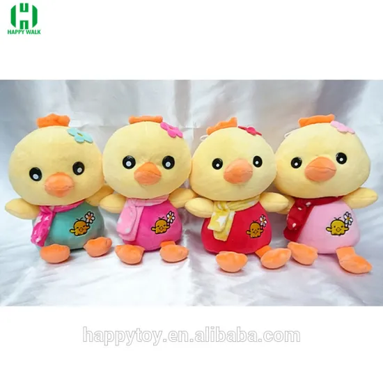HI wearing clothing chicken customizable plush toy