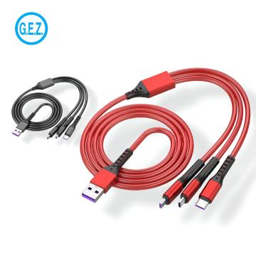 Cable de carga 3 en 1 para múltiples dispositivos
