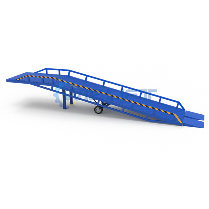 Used Mobile Yard Ramps for 8 Ton Hydraulic Container Loading