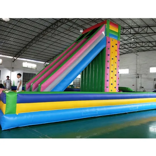 2023 Giant Inflatable Rock Climbing Wall Bouncer Castle for Outdoor Sports