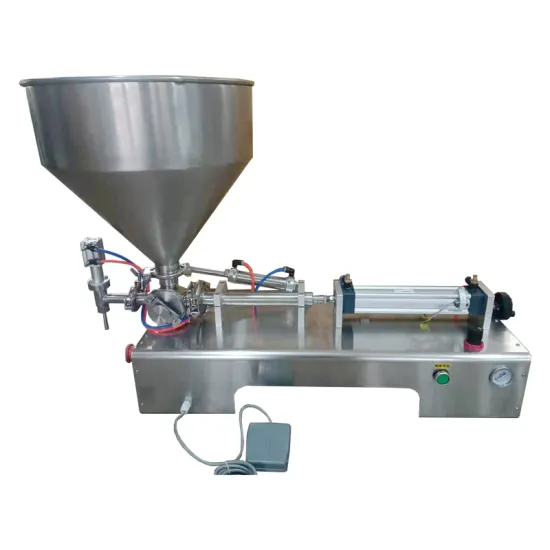 Pneumatic Small Hopper Peanut Butter Jam Filling Machine