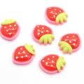 Decorative Sweet Strawberry Shaped Kawaii Resin Bead For Craft Decoration Charms Fridge Decor beads Toy Ornaments