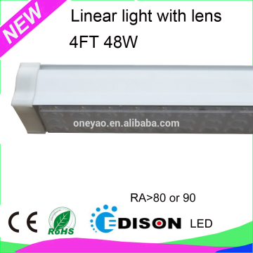 5 years warranty different beam angle 4FT 1.2M 48W made with lens LED linear light