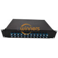 2U 48 Cores LC แผงแพทช์ใยแก้วนำแสง LC Duplex