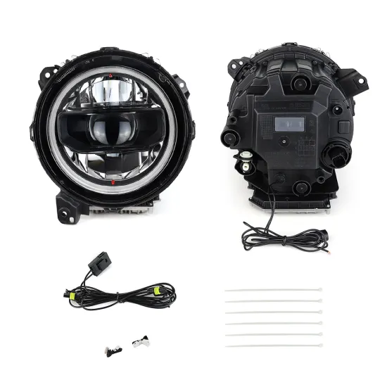OEM LED Headlight 9 Inch Hi-Low Beam DRL Turn Signals for Jeep Wrangler JL 2018-2020