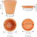 5 inch Clay Pottery Planter Cactus Flower Pots