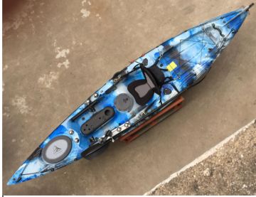 Single Seat One Person 10FT Fishing Sit On Top Canoe LLDPE&HDPE Plastic Kayak