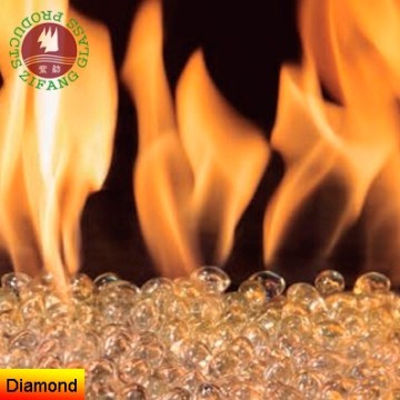 nice reflective fire pit glass rock in fire pits