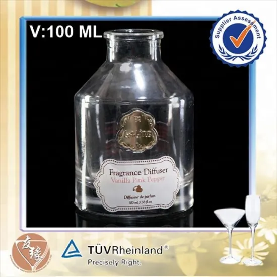 Round Unique Atomizer Perfume Refillable Crystal Perfume 100ML Bottle Spray Diffusers