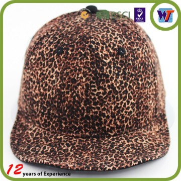 foldable mesh trucker LOGO leopard baseball hat