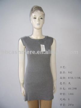 women's cashmere /silk blended dress