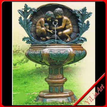 Bronze Boy Wall Fountain Sculpture YL-K153