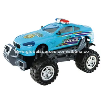 Friction power off-road toy police car