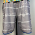 men gray striped beach shorts