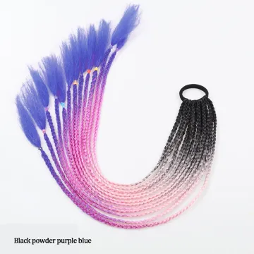 New Kids Stylish Cheap Hair Ombre Rope Rubber Bands Braids Hair Accessories Wig Ponytail Ring Girl Twist Braid Rope Hair Braider
